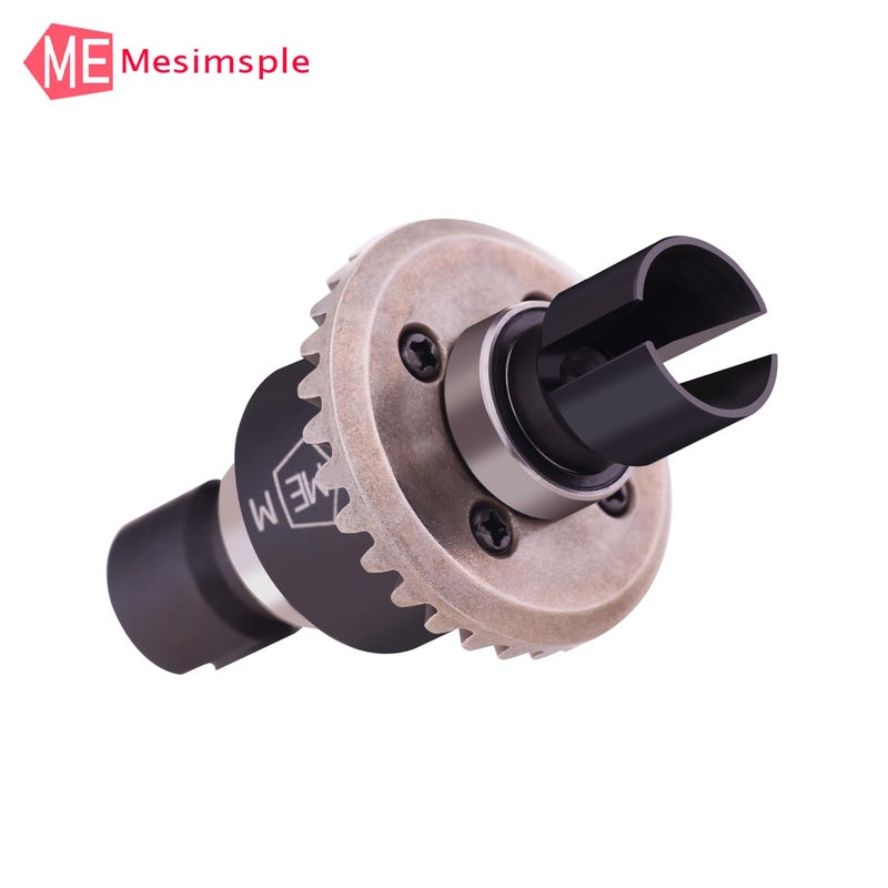 Mesimsple 2 قطعة ترس تفاضلي أمامي وخلفي لـ MJX Hyper go 1/16 H16207 16208 16209 16210 H16 1/14 14301 14302 14209 14210 H14BM سلسلة ترقيات الجزء الأسود - Image 5